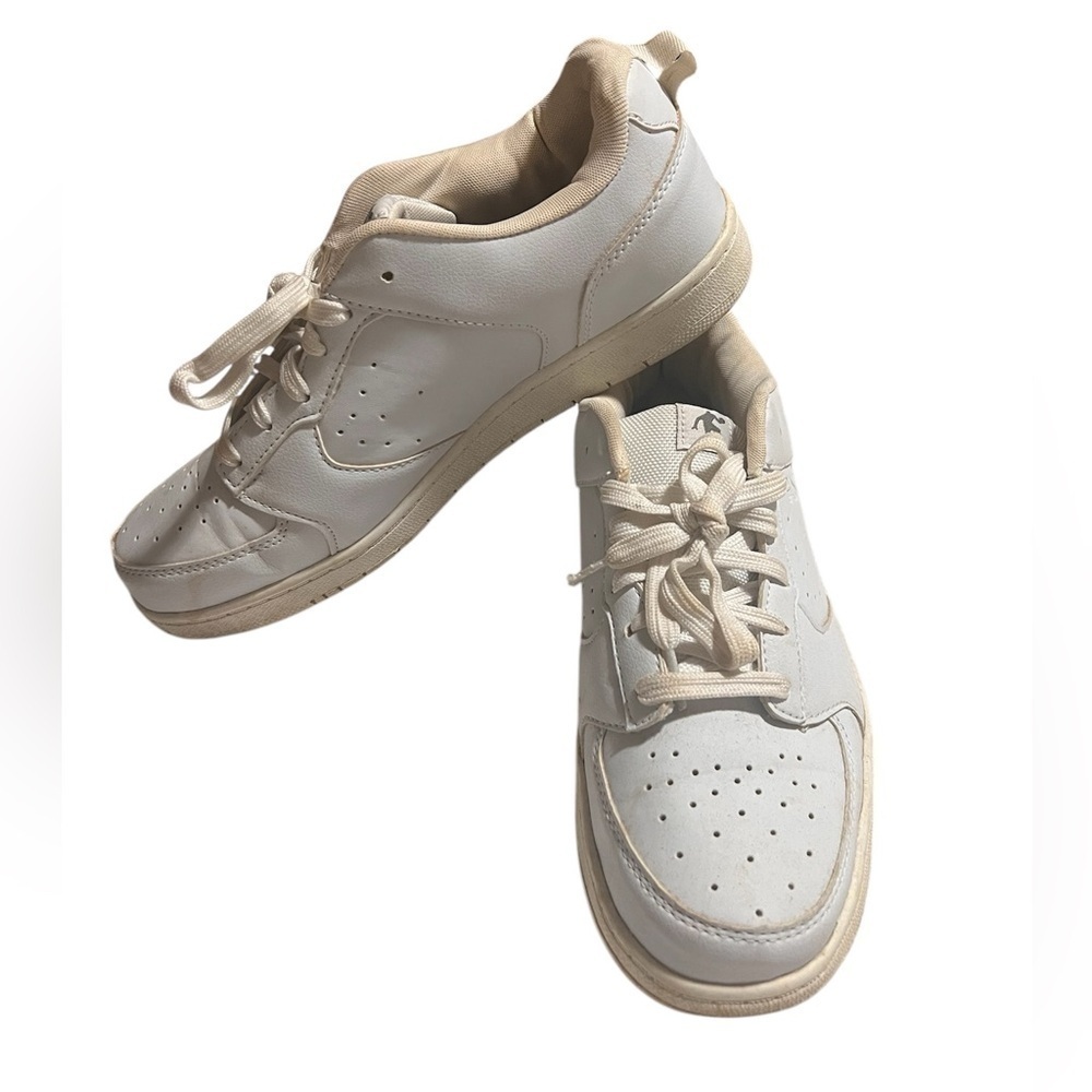 MENS AND1 USA All leather white athletic lace-up shoes size 10.5